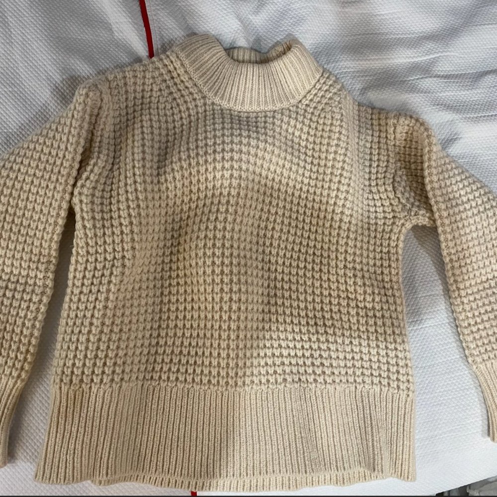 Everlane Wool-Cashmere Waffle Square Crew